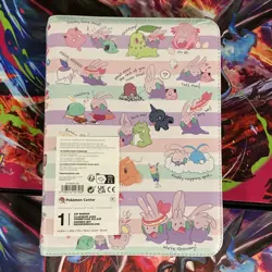 Pokemon Center Goomy Pokemon TCG Binder With Zipper Faux Leather Multicolor - Image 1