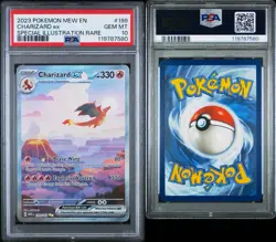 2023 POKEMON MEW EN-151 SPECIAL ILLUSTRATION RARE #199 CHARIZARD EX PSA 10 - Image 3