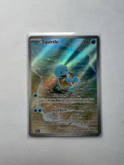 Pokemon TCG Squirtle Illustration Card 170/165 Scarlet & Violet 151 Series - Image 1
