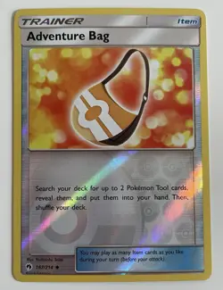 Adventure Bag 167/214 Pokemon TCG SM Lost Thunder Reverse Holo LP - Image 1