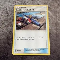 Lana's Fishing Rod 195/236 Uncommon - SM Cosmic Eclipse - Pokemon - LP - Image 1