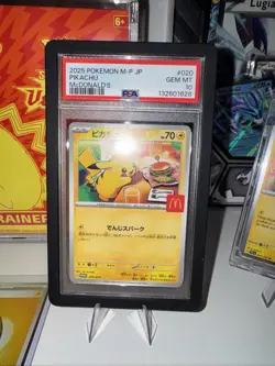 PSA 10 | Pikachu McDonald’s Promo | 020/M-P | Pokemon | Japanese | 2025 - Image 1