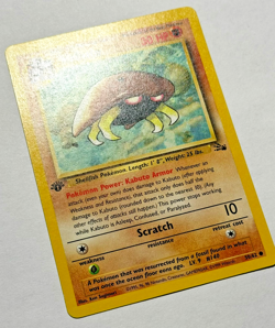 1999 Pokemon Card Game Kabuto First Edition Fossil 50/62 Common Light Play LP #2 - Image 2