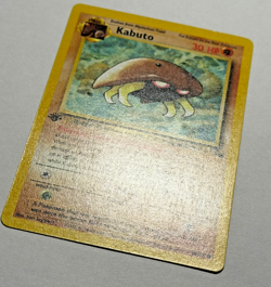 1999 Pokemon Card Game Kabuto First Edition Fossil 50/62 Common Light Play LP #2 - Image 3