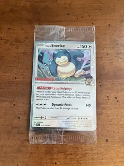 Hop’s Snorlax 117/159 Pokemon TCG Journey Together GameStop Stamped Promo Sealed - Image 1
