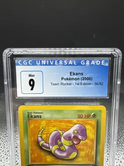 Pokemon TCG Ekans 1st Edition Fossil, 1999 WOTC Vintage CGC 9 - Image 3