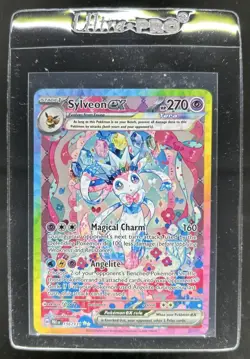 2025 Pokemon Prismatic Evolutions Sylveon ex Special Illustration Rare #156/131 - Image 1