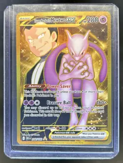 2025 Pokemon Destined Rivals Team Rocket's Mewtwo ex #240/182 - Image 1