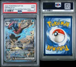 2024 POKEMON SVP EN-SV BLK STAR PROMO 132 GRENINJA EX SFA SPECIAL ILL COLL PSA 9 - Image 3