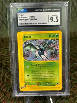 **CGC 9.5* ZUBAT~ Pokemon TCG: SKYRIDGE 2003 E READER 117/144 - Image 1