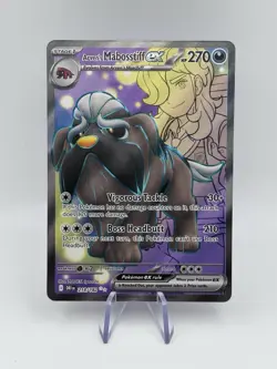 Pokemon TCG Arven's Mabosstiff EX 218/182 Sv10: Destined Rivals Ultra Rare NM - Image 1