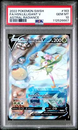 Pokemon Hisuian Lilligant V 163/189 Astral Radiance Alt Art Ultra Rare - PSA 10 - Image 1