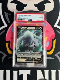 2022 POKEMON SWORD & SHIELD SILVER TEMPEST #138 LUGIA V PSA 9 - Image 1