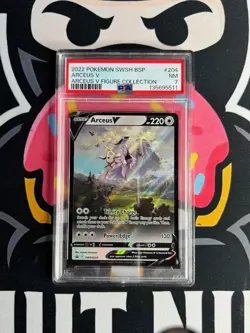 Arceus V SWSH204 Figure Collection Swsh Black Star Promo Pokemon PSA 7 - Image 1