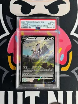 2022 POKEMON SWSH PROMO ARCEUS V FIGURE COLLECTION #204 ARCEUS V PSA 8 1 - Image 1