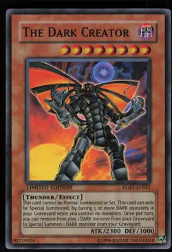 The Dark Creator RGBT-ENSE1 Super Rare Yu-Gi-Oh - Image 1