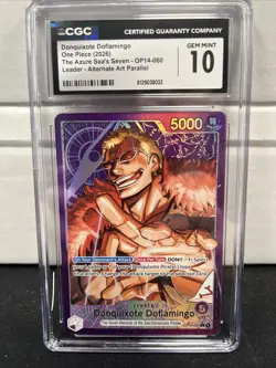 Donquixote Doflamingo OP14-060 Leader Alt Art One Piece Azure Sea's Seven CGC 10 - Image 1