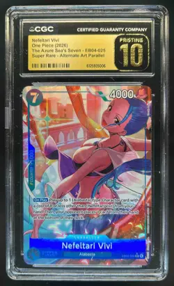 2026 One Piece Nefeltari Vivi SR Alt Art #EB04-025 CGC 10 Pristine - Image 1