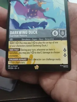 Darkwing Duck - Cool Under Pressure 192/204 Winterspell Non-Foil Disney Lorcana - Image 2