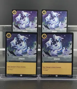 Disney Lorcana Smash 198/204 Fabled Uncommon 4 Cards Set - Image 1