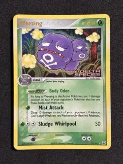 Pokemon TCG EX Stamp & E-Reader 4Card Lot, Weezing, Weezing, Snorunt, Victreebel - Image 4
