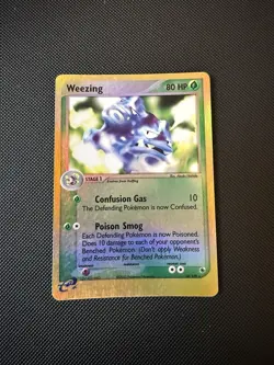 Pokemon TCG Reverse Holo Rare Weezing Ruby Sapphire E Reader Vintage Card 24/109 - Image 1