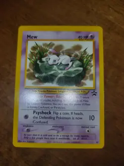 Pokemon Mew Card 47 Promo Black Star Wizards of the Coast Near Mint - Image 1