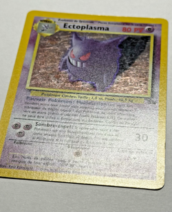 1999 Pokemon Card Game Fossil Ectoplasma FRENCH Gengar Rare Holo 5/62 LP - Image 3