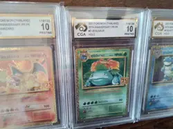3 POKEMON Cards THAI 25TH 10 grade charizard BLASTOISE VENUSAUR ar alt ex sr b8 - Image 3