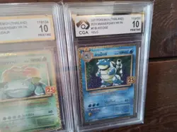 3 POKEMON Cards THAI 25TH 10 grade charizard BLASTOISE VENUSAUR ar alt ex sr b8 - Image 4