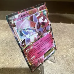 Diancie EX 72/124 Fates Collide Pokemon Card Nintendo Ultra Rare Holo - Lp - Image 2