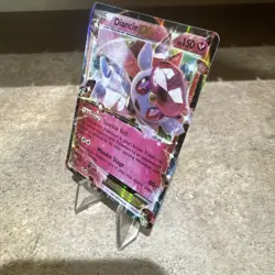 Diancie EX 72/124 Fates Collide Pokemon Card Nintendo Ultra Rare Holo - Lp - Image 3