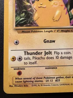 E3 Stamped Pikachu 58/102 Base Set Yellow Cheeks Pokemon Card Rare HP - Image 5