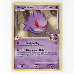 Pokemon TCG Gengar GL 40/111 DPP Rising Rivals Regular Uncommon Card EN-LP 2009 - Image 1