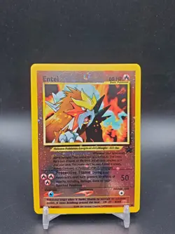 Entei 34 Black Star Promo WOTC LP Pokemon Card - Image 1