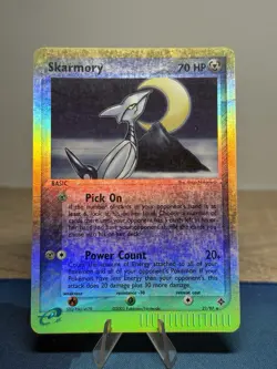 Skarmory 21/97 Ex Dragon Reverse Holo Foil E Series Rare Pokemon Card MP - Image 1