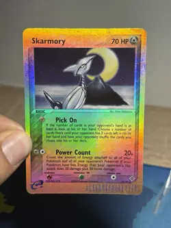 Skarmory 21/97 Ex Dragon Reverse Holo Foil E Series Rare Pokemon Card MP - Image 3
