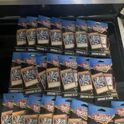 25x LOT Yu-Gi-Oh! TCG SHONEN JUMP Hanger Packs 2 Common Cards 5 Rare Cards x7 - Image 2