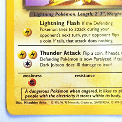 Dark Jolteon 38/82 Pokemon TCG Team Rocket NM Vintage 2002 Card - Image 5