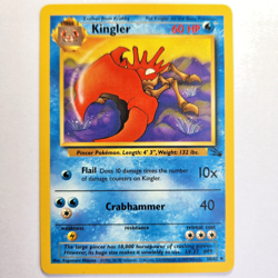 Kingler 38/62 Pokemon TCG Fossil Set NM Vintage 1999 Card - Image 2