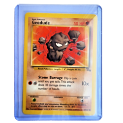 Geodude 47/62 Pokemon TCG Fossil NM Vintage 1999 Card - Image 1