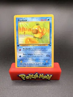 Psyduck 53/62 Fossil 1st Edition LP Pokemon Card TCG - Image 1