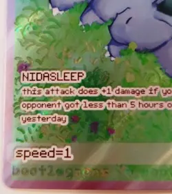 Spicy Rabbit (Nidorina And Nidorino) Bootlegmons Pokemon Card Textured Holo - Image 5