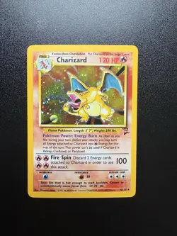 Pokemon Charizard 4/130 Base Set 2 Holo Rare 120 HP Wizards of the Coast Card - Image 1
