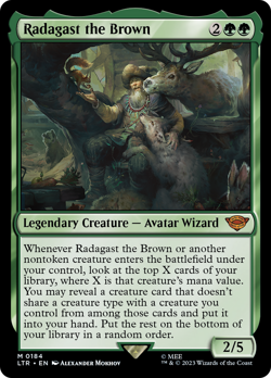 Radagast the Brown (REGULAR) x1 - MTG LTR #184 - Image 1