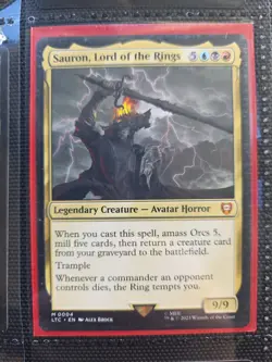 Sauron, Lord of the Rings X1 LTC MTG Commander Lord of the Rings B1 - Image 1