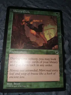 MIRRI’S GUILE - Tempest Original mtg. Light Play Excellent Condition - Image 1