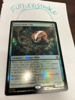 Magic The Gathering –foil- Badgermole Cub - Image 2