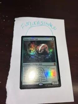 Magic The Gathering –foil- Badgermole Cub - Image 3