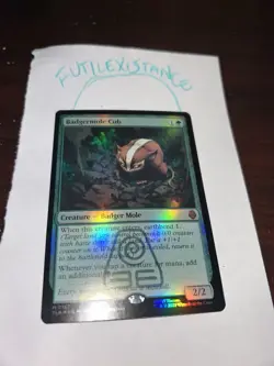 Magic The Gathering –foil- Badgermole Cub - Image 4